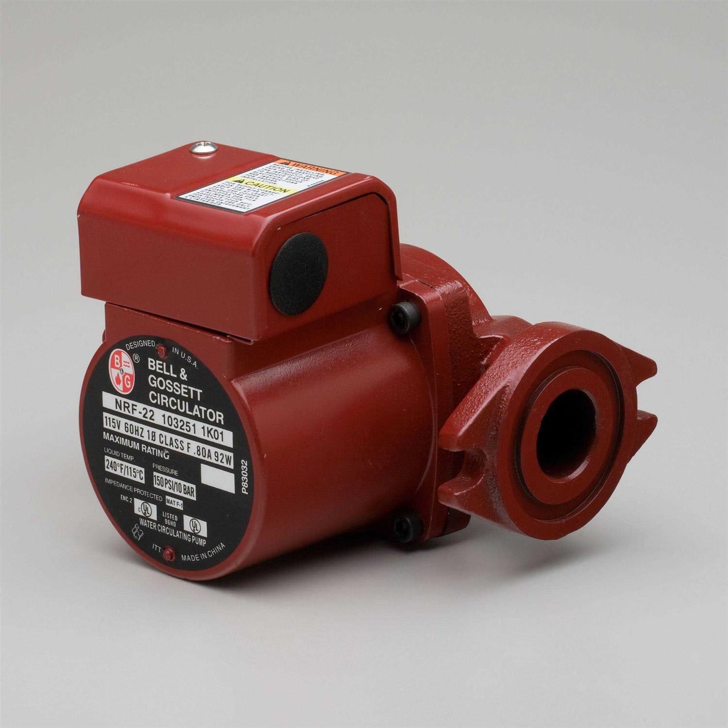 Bell & Gossett 103251 NRF-22 Cast Iron Wet Rotor Circulator Pump F34245