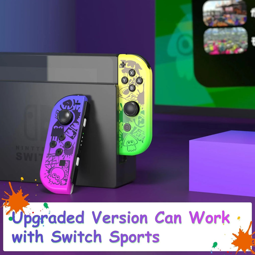 Nintendo Switch Controller Joy Con Splatoon Wireless Motion Control Q695