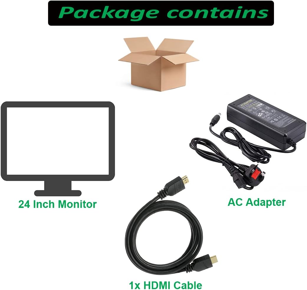 HP VH240A 24 Inch FHD Anti-Glare Monitor, VGA HDMI, Renewed M31195