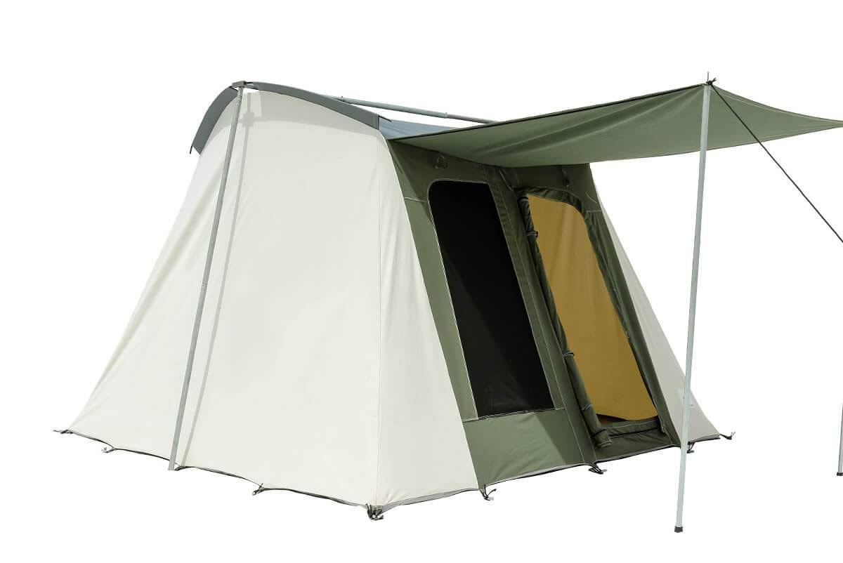 Cotton Canvas Family Cabin Tent 10x10 for Camping & Glamping F395