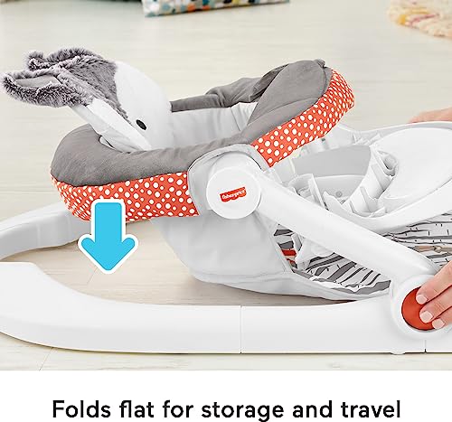 Fisher-Price Deluxe Sit-Me-Up Floor Seat with Removable Toys and Snack Tray T943601