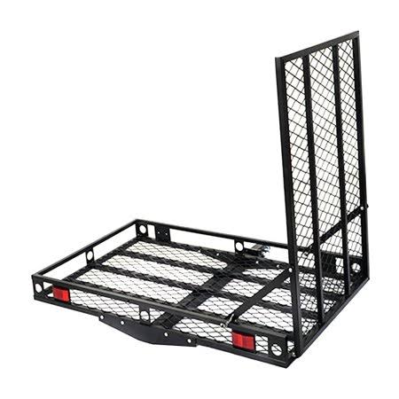 Costway 500lbs Strong Wheelchair Hitch Carrier Mobility Electric Scooter Loading Ramp, Black