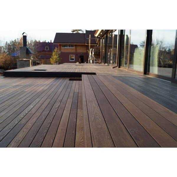 Welldone Thermally-Treated Ash Oiled Decking Board 5/4 x 6 in. H6685