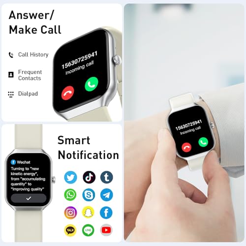 Smart Watch 1.96 HD Fitness Tracker with Heart Rate Monitor for Men Women X2198