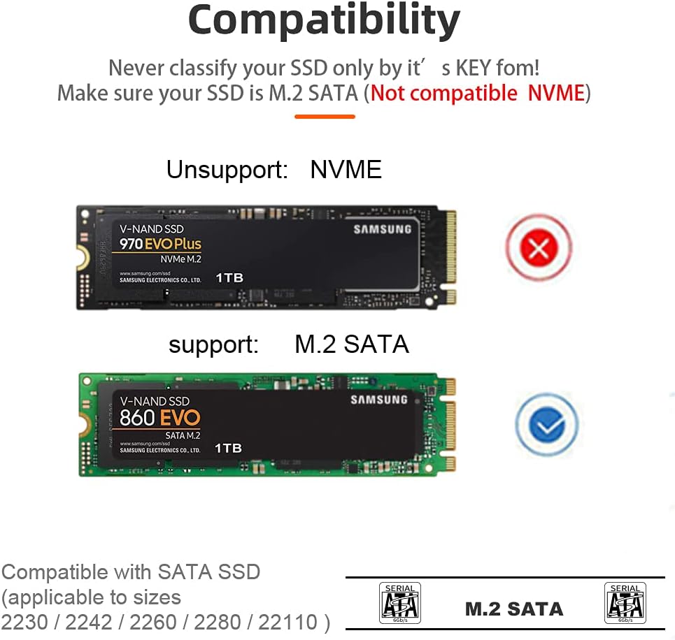 MAIWO K3016S 2 Bay M.2 SATA Docking Station, Tool-Free USB-C to SATA SSD Enclosure Y275