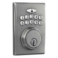 First Secure by Schlage Truss Keypad Electronic Deadbolt in Stainless Steel