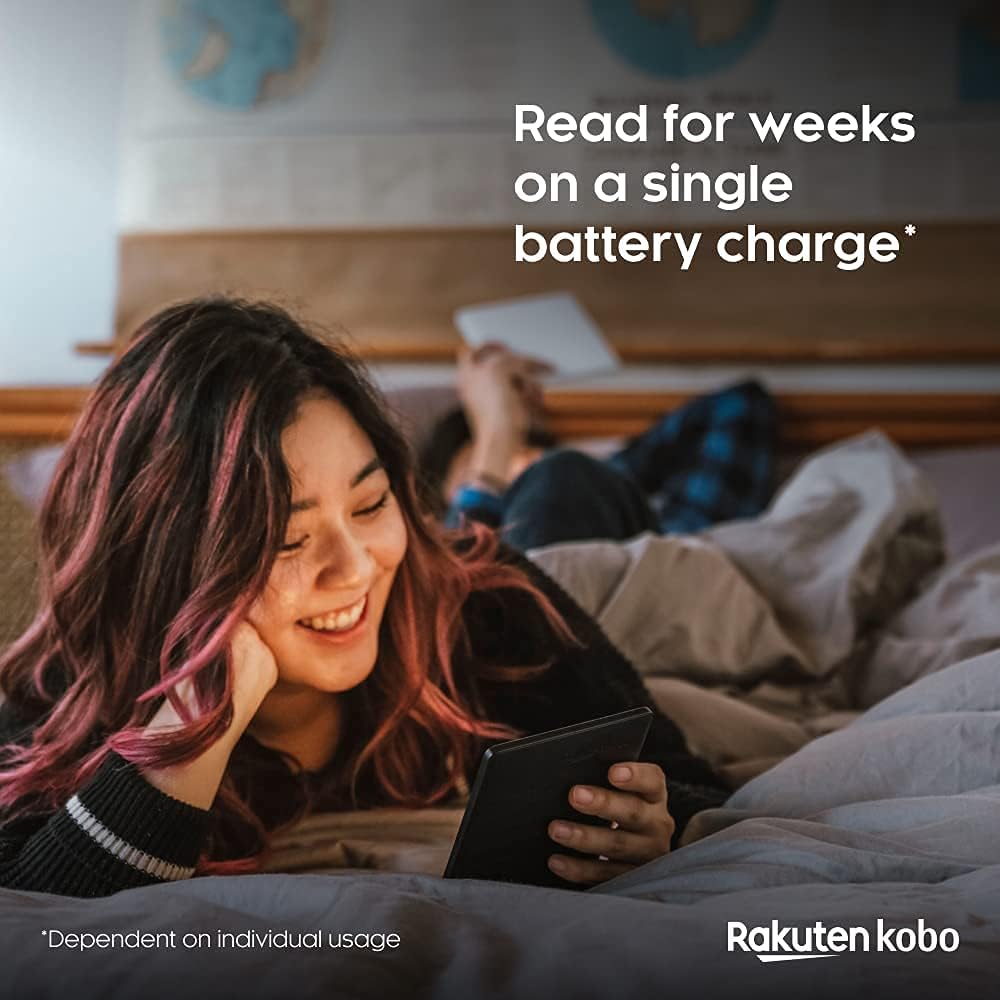 Kobo Clara HD eReader with 6" Glare Free Touchscreen, 8GB Storage, Black Q1835