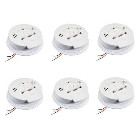 Kidde KN-COSM-IBA - Hardwired Combination Carbon Monoxide u0026 Smoke Alarm - 6 Pack