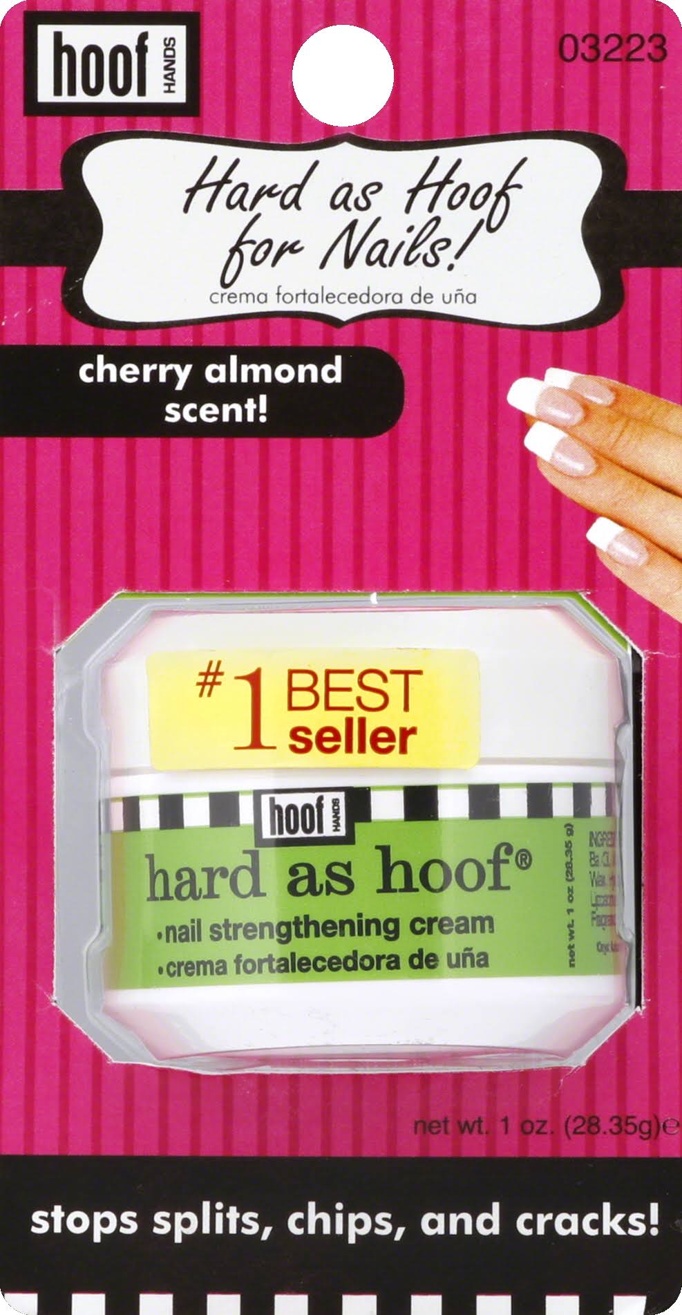 Hoof Hands Hard as Hoof Nail Strengthening Cream 1 oz S55573