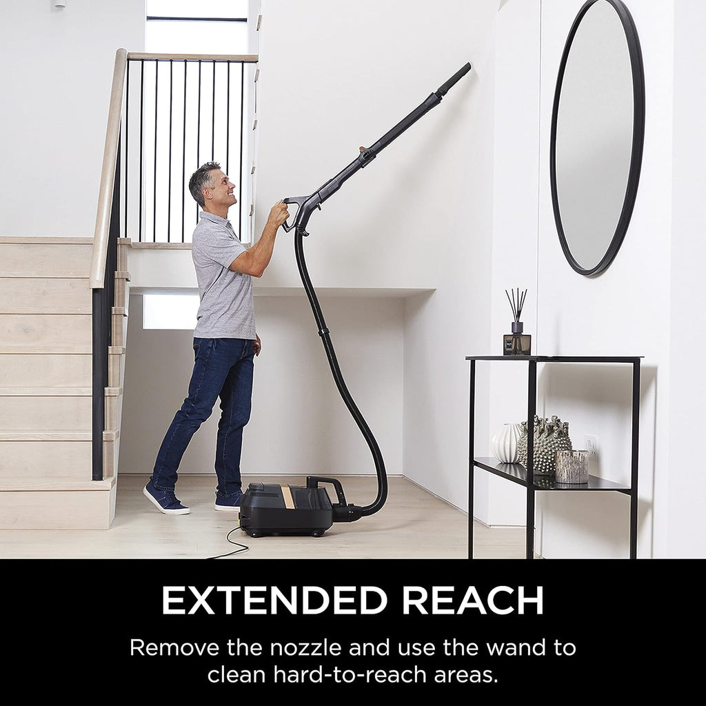 Shark CZ2001 Vertex Bagless Corded Canister Vacuum with Self-Cleaning Brushroll, Black/Copper K35848