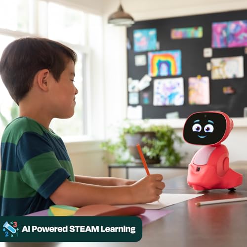 Miko 3 AI Robot for Kids, Smart Educational STEAM Learning Robot, Red X508