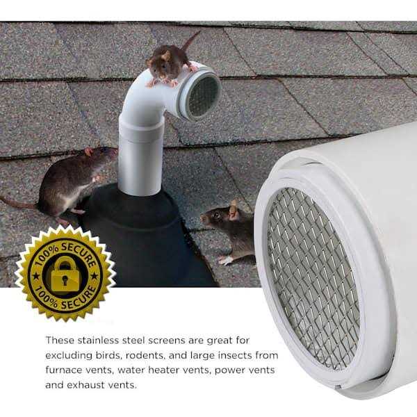 The Plumber's Choice 4 in. Termination Vent Cap with Condensation Drain X897549