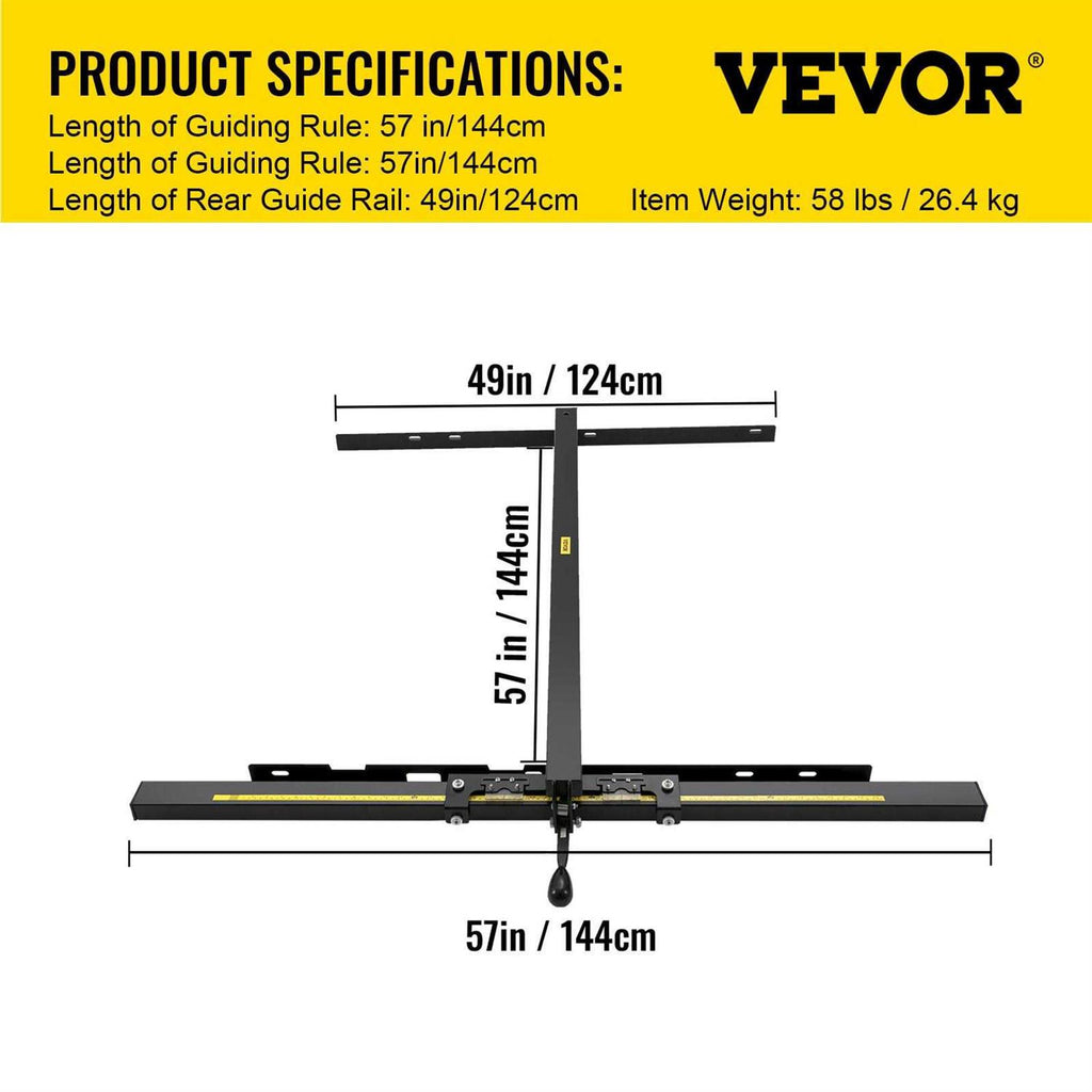 VEVOR Table Saw Fence System 57×57 T2768