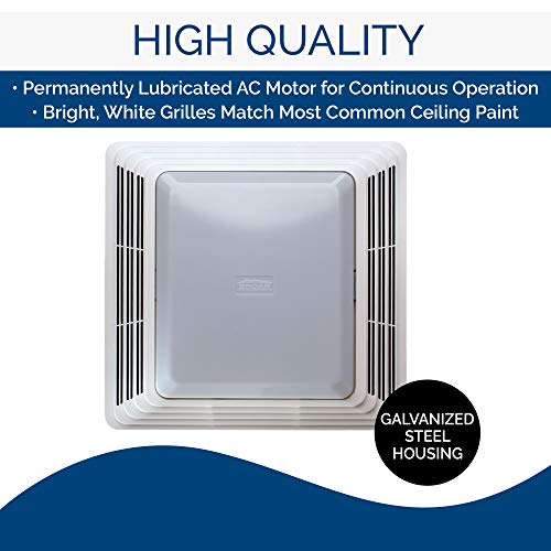Broan-NuTone 678 Ventilation Fan and Light Combo for Bathroom, White X575
