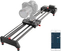 GVM Motorized Camera Slider,31 APP Control Carbon Fiber Dolly Rail Camera Slider with with Motorized Time Lapse and Video Shot Follow Focus Shot and 120 Degree Panoramic Shooting