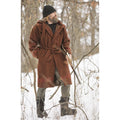 Mountain Man Hooded Wool Blend Capote, Size: Small, Red