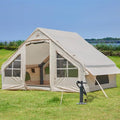 Inflatable Tent with Pump,4-6 Person Instant Glamping Camping Tents House, Easy Setup Blow Up Family Tents for 4 Seasons Waterproof Inflatable Tent for Camping with Mesh Windows.