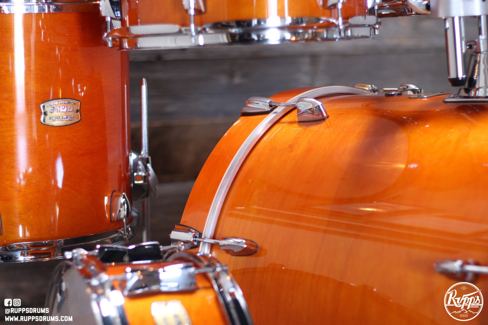 Yamaha Stage Custom Birch 5-Piece Shell Pack Honey Amber B91969