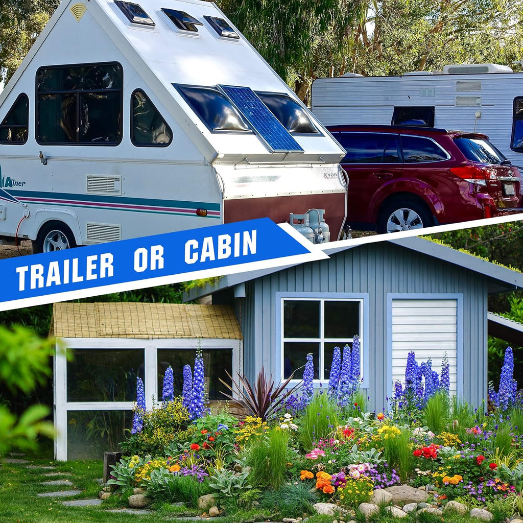ECO-WORTHY 400W 1.6KWH Complete Solar Power System for RV Camper Marine Emergency J81841