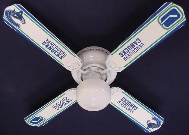 Ceiling Fan Designers 42FAN-NHL-VAN New NHL Vancouver Canucks Hockey Ceiling Fan 42