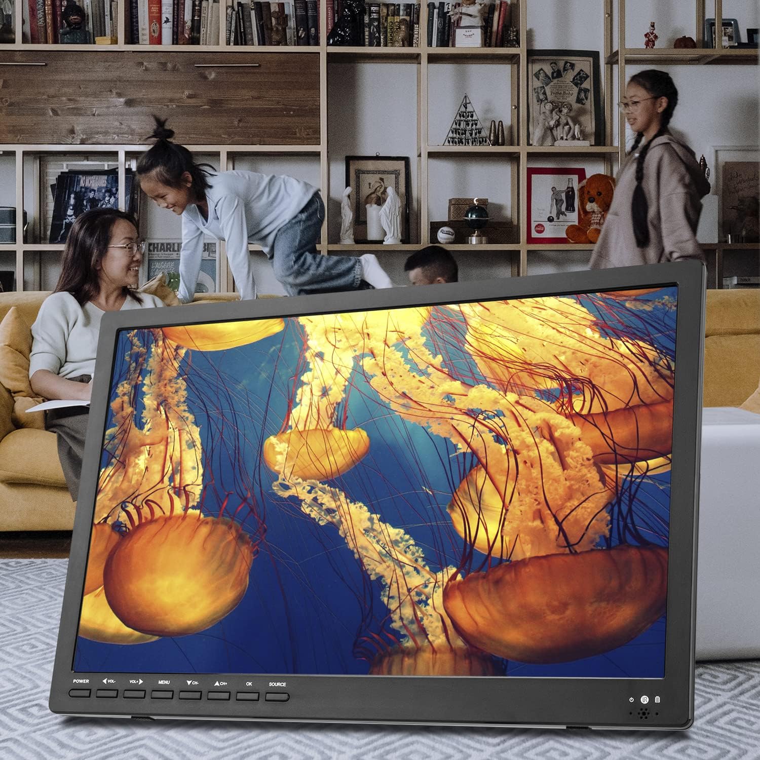 17 inch Widescreen LED Portable TV with ATSC Tuner, HDMI, USB V7802