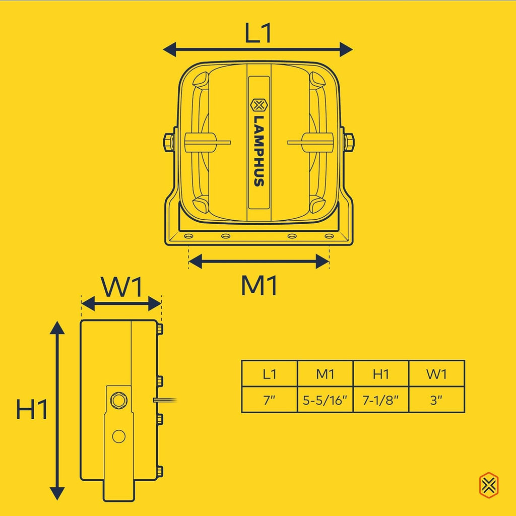 LAMPHUS SoundAlert 12V 100W Electric Air Horn Kit for Truck UTV ATV Car B405493