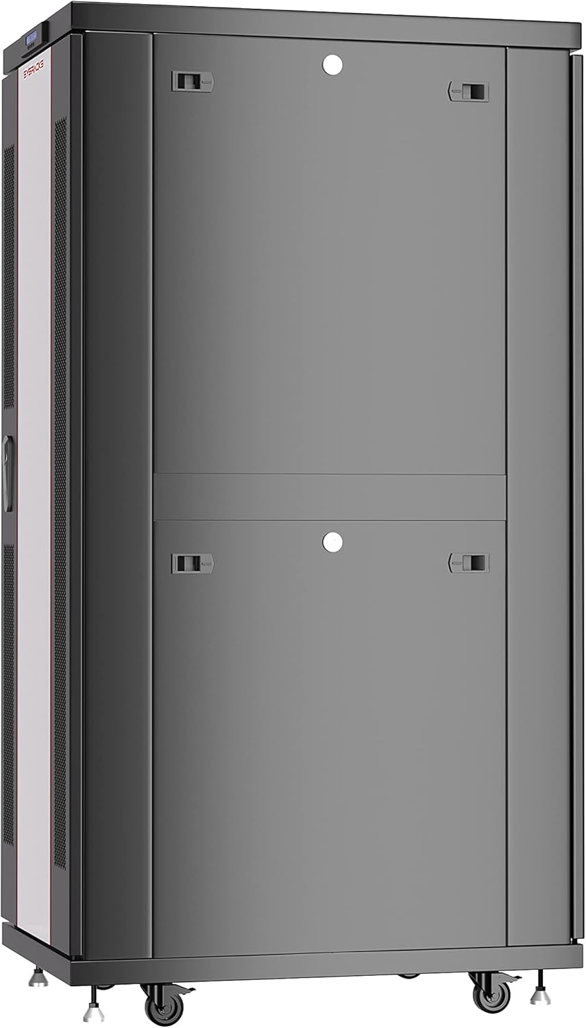 Sysracks Server Rack 42U Network Enclosure 39 inch Deep Data Cabinet on Wheels E94877