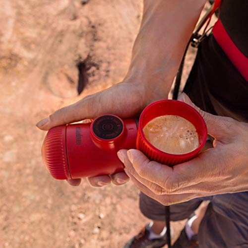 WACACO Nanopresso Portable Espresso Maker, 18 Bar Pressure, Manual Travel Coffee Maker J1045