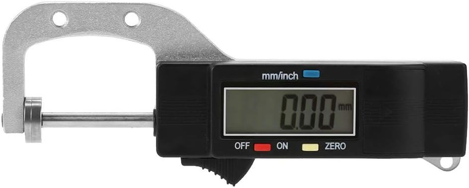 Thickness Gauge,0-25mm Horizontal Type Electronic Digital Display Caliper Thickness Gauge Measuring Tool