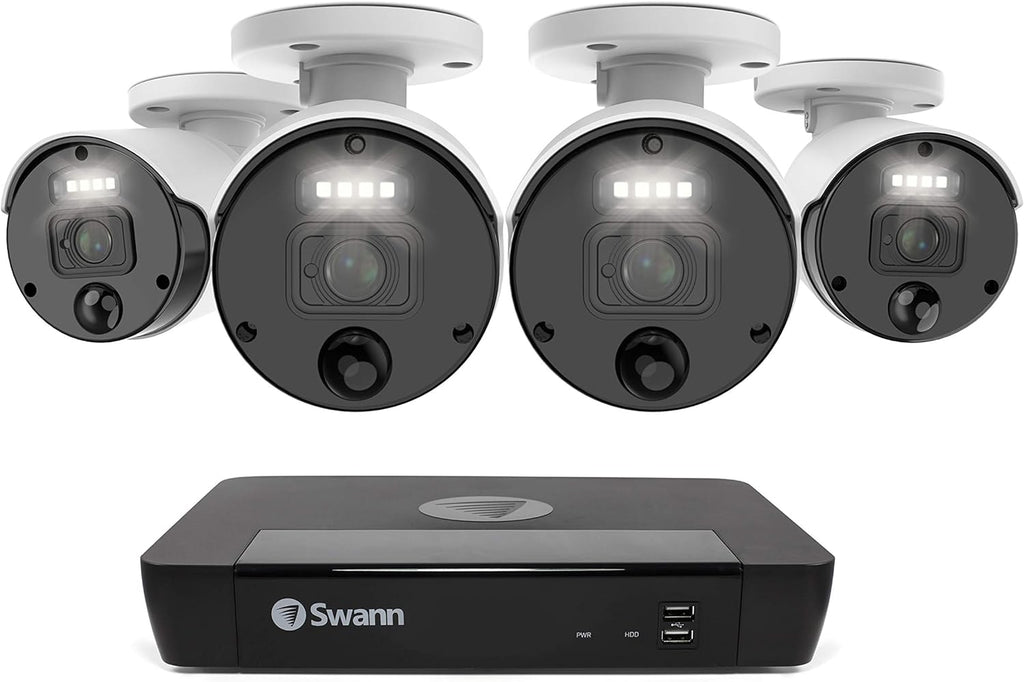 Swann Security Camera System 10 Camera 16 Channel POE NVR 4K Wired Surveillance SWNVK-1676810 V386
