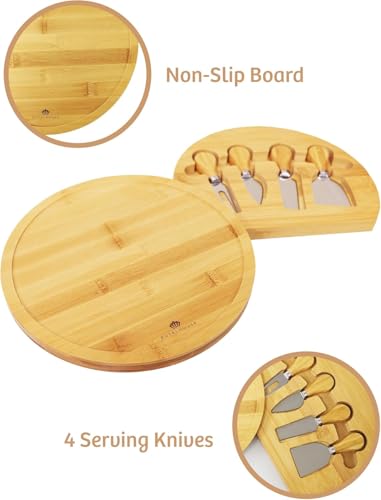 Personalized Charcuterie Board, Custom Bamboo Engraved Cheese Board S586772