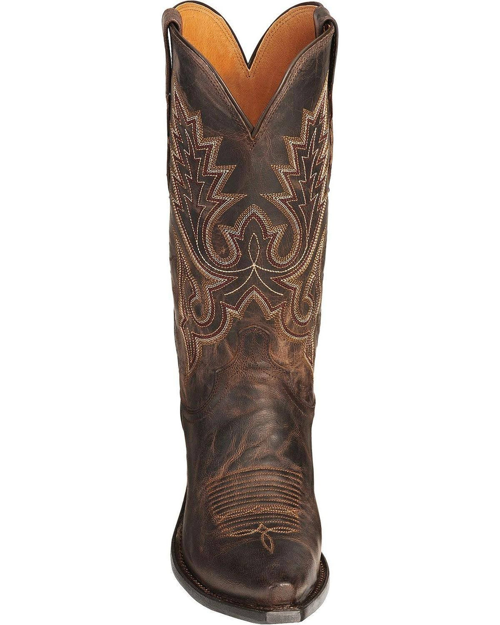 Lucchese M1002 Chocolate Madras Goat Cowboy Boots O3941