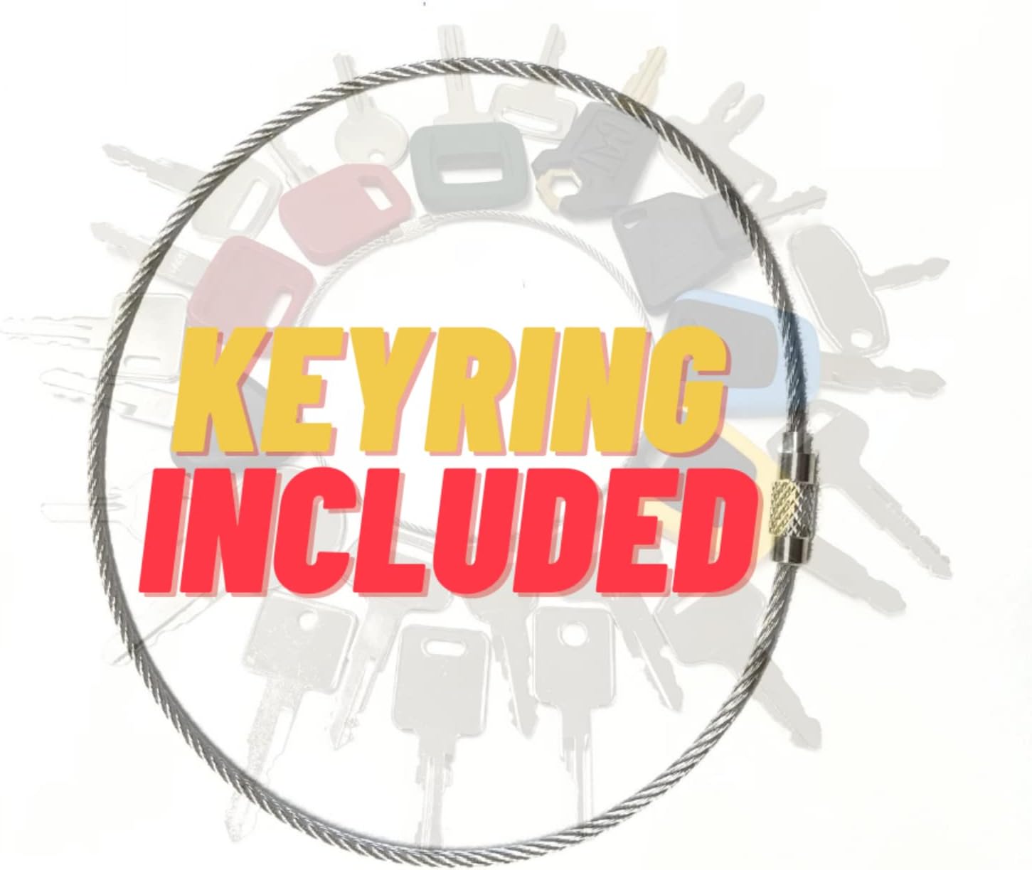 WAH LIN PARTS 22 Premium Heavy Equipment Key Sets for Caterpillar, Komatsu, Kubota H835