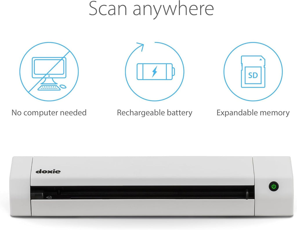 Doxie Go SE Portable Document Scanner with Rechargeable Battery L948
