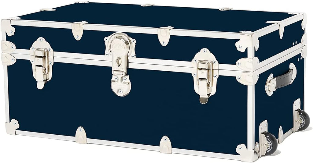 Rhino Trunk & Case Large Armor Roller Trunk with Wheels, 32x18x14, Black X18487