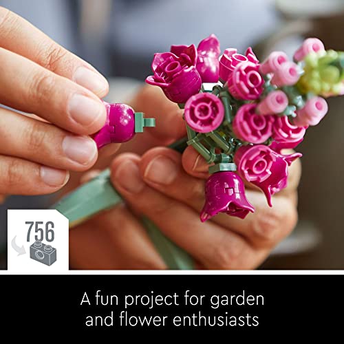 LEGO Icons Flower Bouquet Building Set for Home Decor, Ages 18+ G877