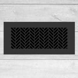 Vintage Black Gravity Baseboard Register 15 x 12 S34743
