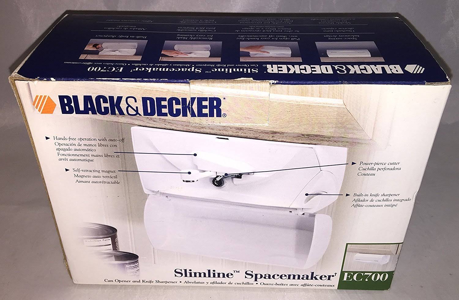 Black & Decker Slimline Spacemaker Can Opener EC700 S863734
