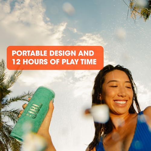 JBL Flip 6 Portable Bluetooth Speaker, IPX7 Waterproof, Blue H15391