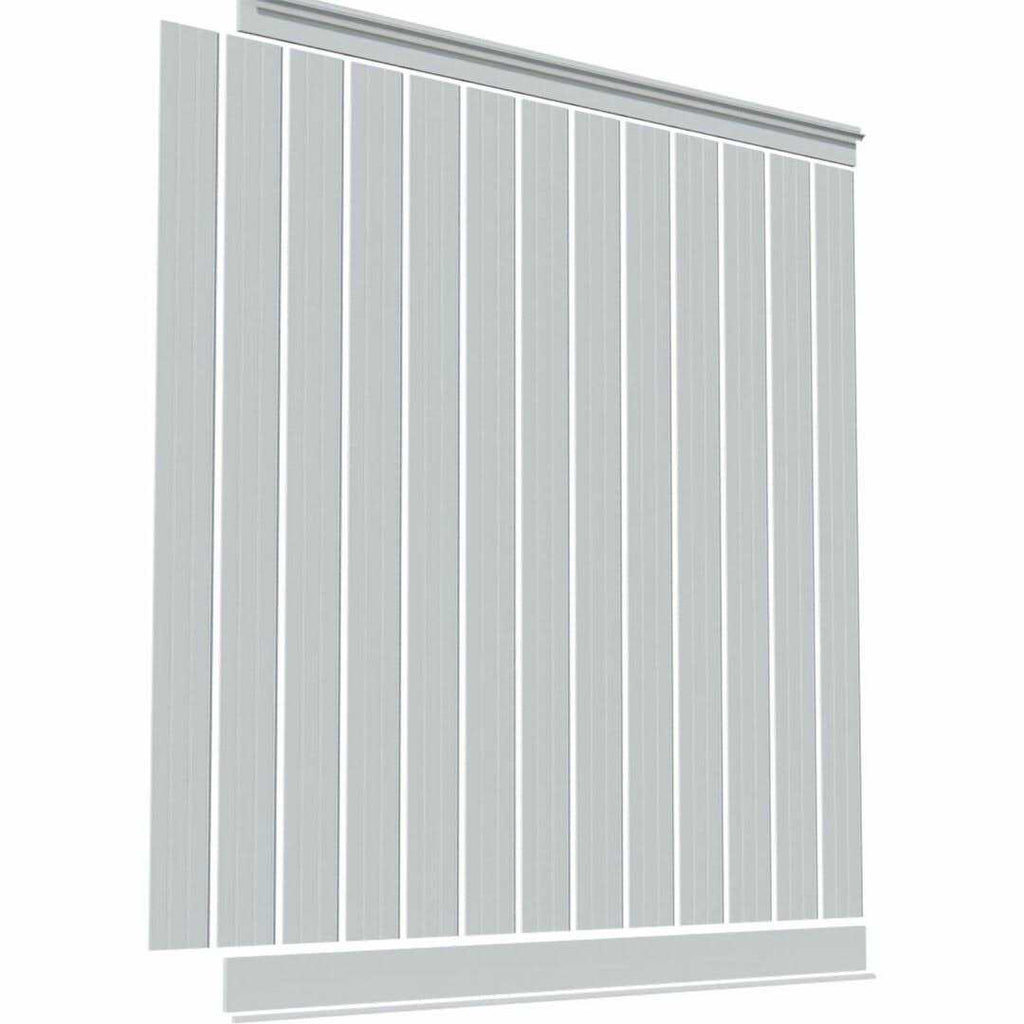 Ekena Millwork Deluxe Beadboard 8′ Length PVC Wainscoting Kit