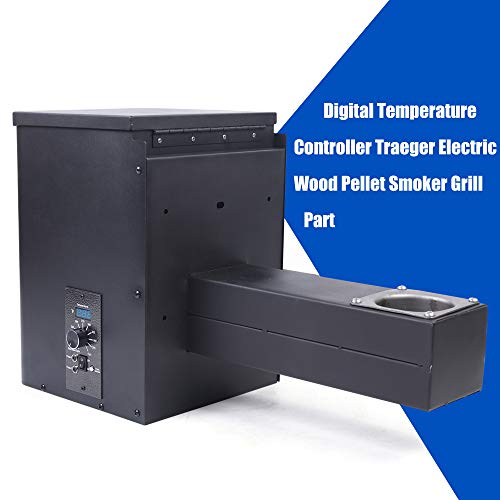 Pellet Smoker Hopper Assembly Kit with Digital Temperature Controller, Mechanical Knob B36100