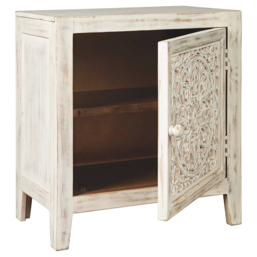 Fossil Ridge White Accent Cabinet by Ashley S33711