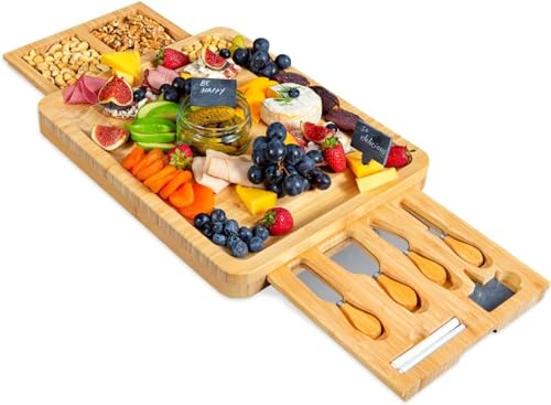 Personalized Charcuterie Board, Custom Bamboo Engraved Cheese Board S586772