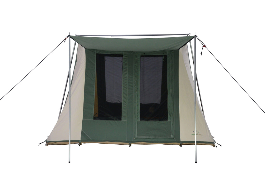 Family Cabin Tents | Cotton Canvas | Basic 10x10 | Camping u0026 Glamping Brown