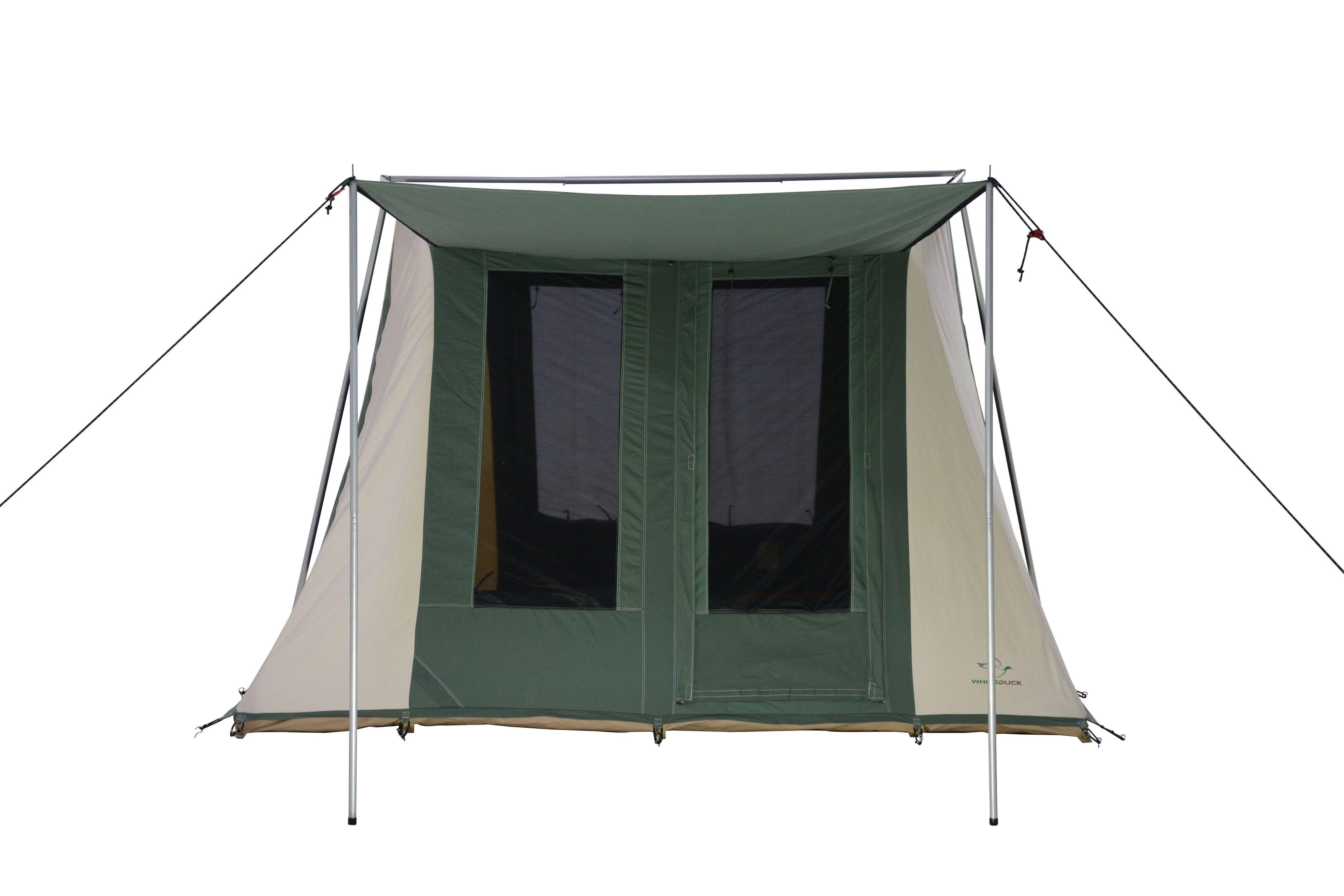 Family Cabin Tents | Cotton Canvas | Basic 10x10 | Camping u0026 Glamping Brown