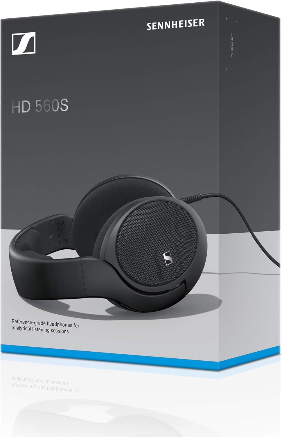 Sennheiser HD 560 S Over-The-Ear Audiophile Headphones, Open-Back, Detachable Cable, Black W3364