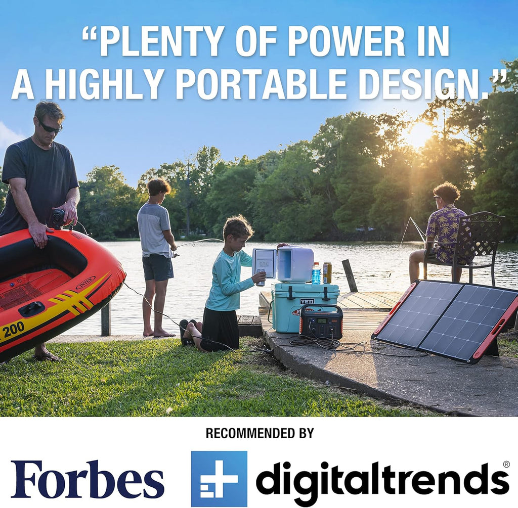 Jackery Solar Generator 500, 518Wh Portable Power Station with Solar Saga 100 D44362