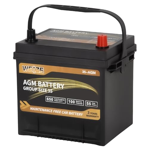 Weize Platinum AGM Battery BCI Group 35, 650CCA Y238491