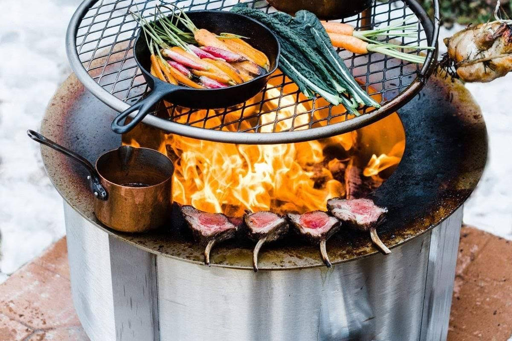Breeo x Series 24 Smokeless Fire Pit Stainless Steel V664