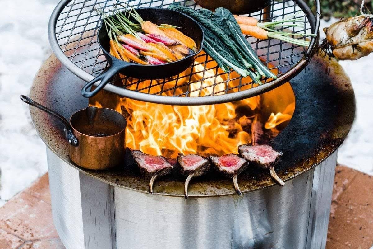 Breeo x Series 24 Smokeless Fire Pit Stainless Steel V664